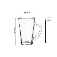 Kubek szklany 300 ml / 1 szt. - Iwo (1000280300)