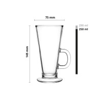 Szklanka 250 ml / 1 szt. - Caffe Latte (4378010010)