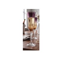 Kieliszki kryształowe do szampana 180 ml - Bella Pink Gradient (963675)