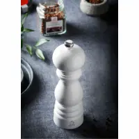 Młynek o soli kamiennej 22 cm - PARIS biały lakier, u-select (PG-2783400)