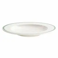 Talerz głęboki 26 cm - zielone paski - Forte Vira (V-FO205-12)