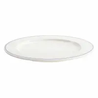 Talerz płytki 21 cm - niebiesko-różowe paski -  Forte Mizu II (V-FO508-12)