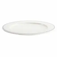 Talerz płytki 27 cm - niebiesko-różowe paski - Forte Mizu II (V-FO510-12)
