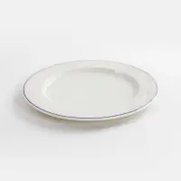 Talerz płytki 27 cm - niebiesko-różowe paski - Forte Mizu II (V-FO510-12)