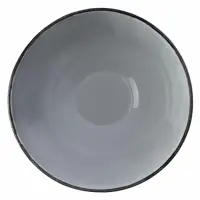 Szara salaterka Verlo Time o średnicy 11,5 cm i pojemności 320 ml. Widok z góry na wnętrze okrągłej miski o minimalistycznym designie i gładkiej powierzchni.