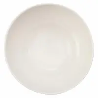 Biała miska Sense marki Verlo o średnicy 20 cm i pojemności 1,3 l. Widok z góry na wnętrze naczynia o minimalistycznym, gładkim designie.