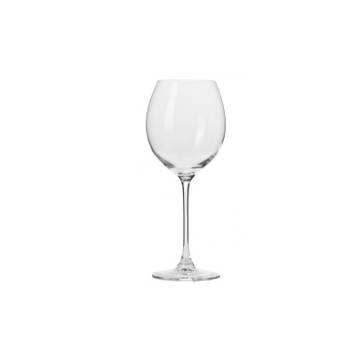 Kieliszek do wina czerwonego Venezia marki Krosno Glass o pojemności 380 ml. Przezroczyste szkło o klasycznym, zaokrąglonym kształcie na smukłej, stabilnej
