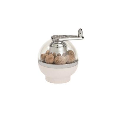 Młynek do gałki muszkatołowej - AMBIONE Biały (11 cm)