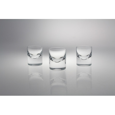 Handmade / Szklaneczki 100 ml - BEZBARWNE z grubym dnem (18-1552-0100..)