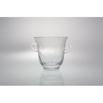 Handmade / Naczynie do lodu 800 ml - BEZBARWNE zdobione (0796)
