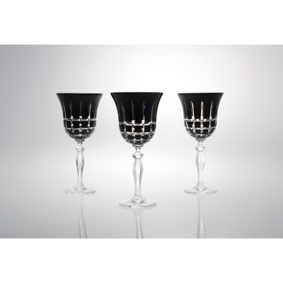 Kieliszki kryształowe do wina 240 ml - BLACK (421X KR3)
