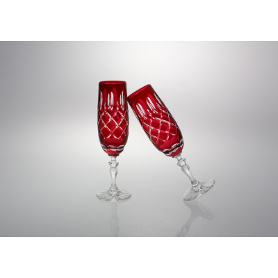 Kieliszki kryształowe do szampana 180 ml - RUBIN (440 CARO)