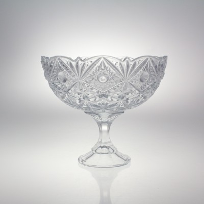 Salaterka kryształowa na nodze 22 cm - MIRANDA (827265)