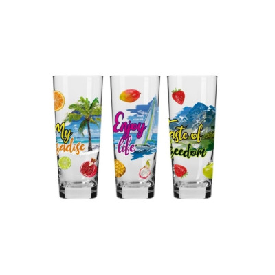 Szklanki do drinków 300 ml / 3 szt. - Drinki Deco (KP-0960)