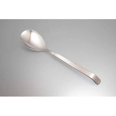 Stalowa łyżka serwingowa Amefa 1319 BUFFET o długości 31 cm. Klasyczny, minimalistyczny design z błyszczącym wykończeniem, idealna do serwowania sałat i warzyw.
