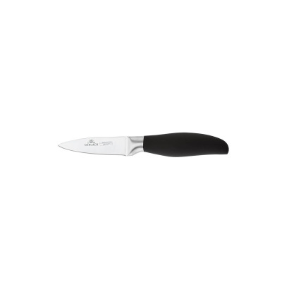 Nóż do jarzyn 3,5 cala Gerlach 986 STYLE z czarną, ergonomiczną rękojeścią i stalowym ostrzem. Widoczne logo marki Gerlach 1760 oraz napis Stainless Steel
