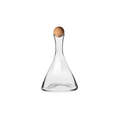 Karafka do wina z drewnianym korkiem 1,00 l - Wine Connoisseur (7197)