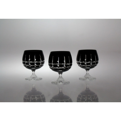 Kieliszki kryształowe do koniaku 170 ml - BLACK (KR3)