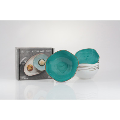 Zestaw salaterek 14 cm / 6 szt. - STONE AGE / Morski