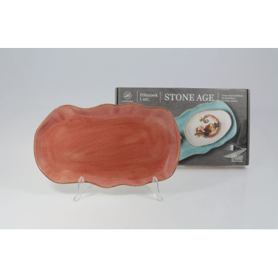 Półmisek 35 cm - STONE AGE 6630M Ceglasty