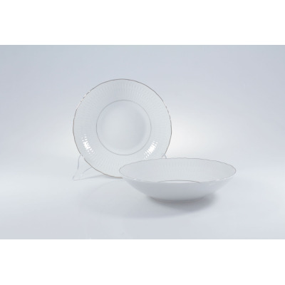 Talerz głęboki 22 cm - 3607 Sofia / Platynowa