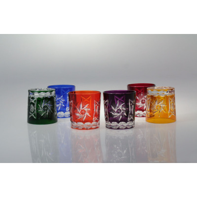 Szklanki kryształowe do whisky 240 ml - KOLOR MIX (298 6K)