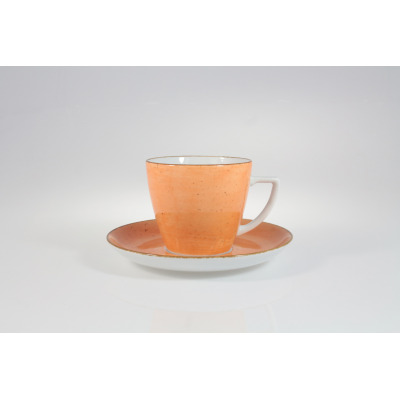 Filiżanka 350 ml ze spodkiem - 6630Ł Beata, Dorota (orange)