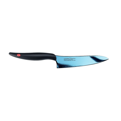 Nóż szefa kuchni kuty Titanium dł. 13 cm, niebieski (K-22013-B)