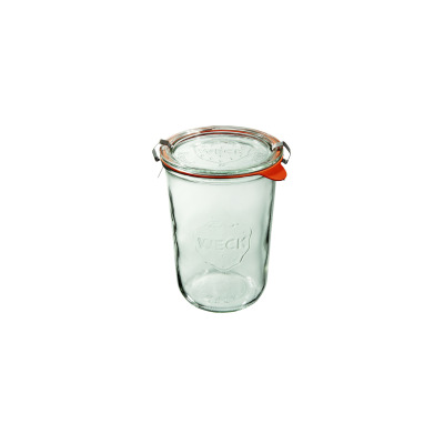 Słoiki z pokrywką, uszczelką i 2 zapinkami / 850 ml - WECK Mold (WE-743-100PUZ)