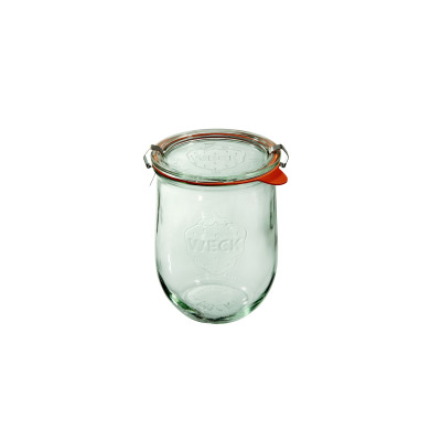 Słoiki z pokrywką, uszczelką i 2 zapinkami / 1062 ml - WECK Tulip (WE-745-100PUZ)