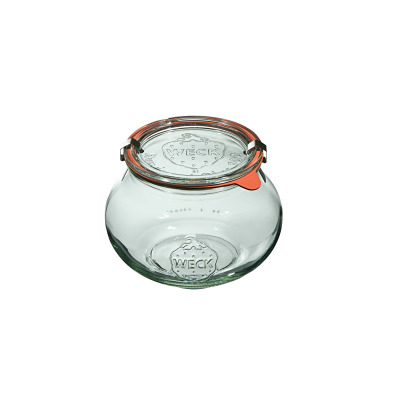 Słoiki z pokrywką, uszczelką i 2 zapinkami / 1062 ml - WECK Schmuck (WE-748-100PUZ)