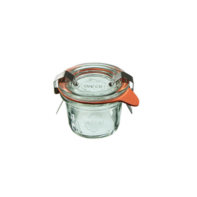 Słoiki z pokrywką, uszczelką i 2 zapinkami / 35 ml - WECK Mini-Sturz (WE-756-40PUZ)