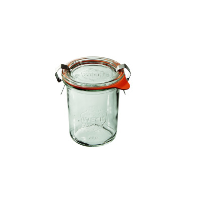 Słoiki z pokrywką, uszczelką i 2 zapinkami / 160 ml - WECK Mini-Sturz (WE-760-60PUZ)