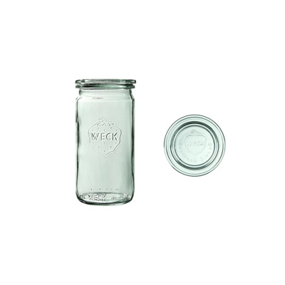 Słoiki z pokrywką / 340 ml - WECK Zylinder (WE-975-60P)