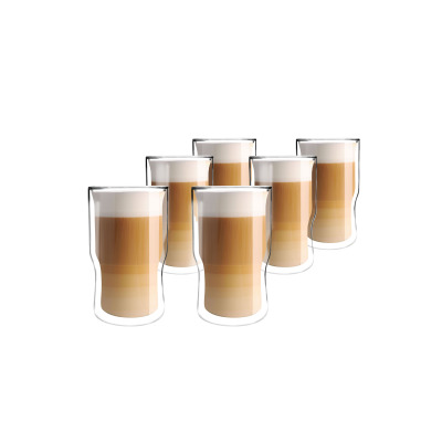 Szklanki z podwójną ścianką 350 ml / 6 szt. - Bolla (7558)