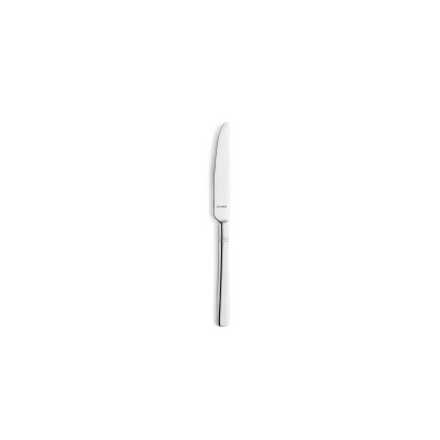 Srebrny nóż przystawkowy 8410 Palmon marki Amefa o klasycznym designie, wykonany z polerowanej stali nierdzewnej, widoczny z góry z grawerowanym napisem Amefa.