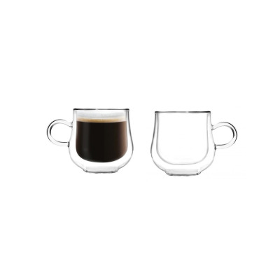 Filiżanki z podwójną ścianką 250 ml / 2 szt. - BOLLA (6414)