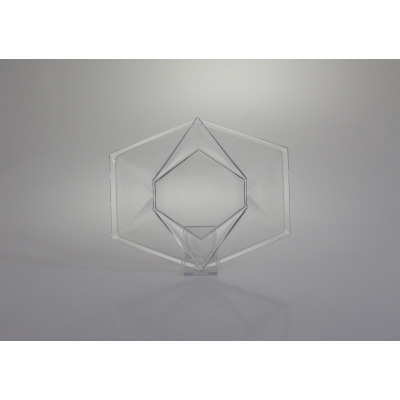 Talerz kryształowy 22 cm - ORIGAMI (CZ999429)