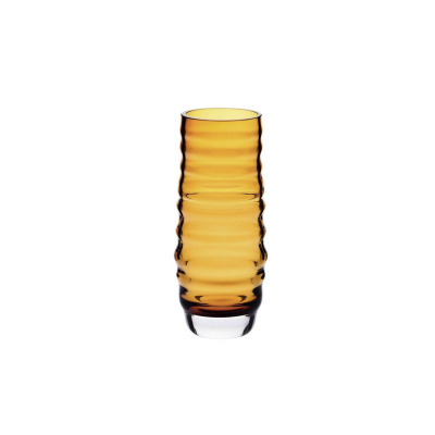 Wazon ryflowany 25 cm / Bursztyn (B072)