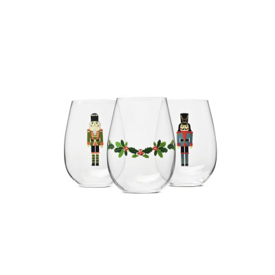 Szklanki świąteczne 500 ml / 3 szt. - JOLLY (KP 1645)