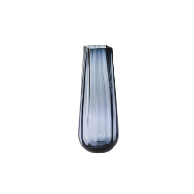 Wazon optyk pionowy 35 cm / Dymny-granat (D058)