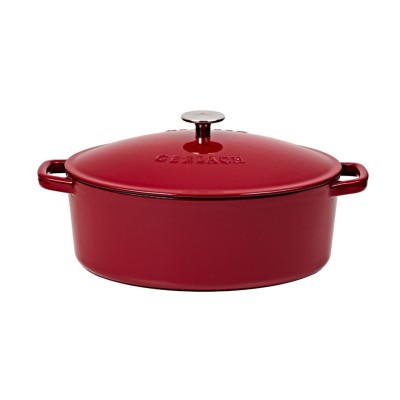 Brytfanna żeliwna 5,5 l - NATUR IRON / bordo
