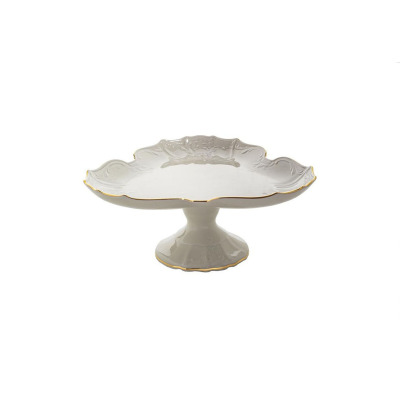 Patera na nodze 27 cm - Bernadotte Ivory Gold (081244)