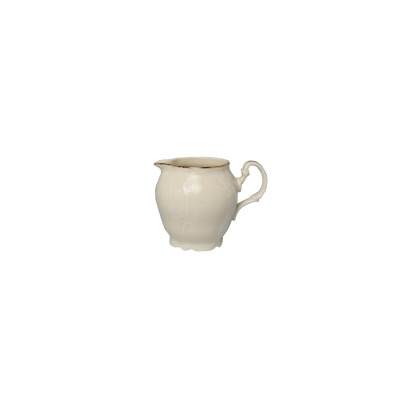 Dzbanek do mleczka 180 ml Bernadotte Ivory Gold marki Thun w kolorze kości słoniowej. Eleganckie naczynie z porcelany o klasycznym kształcie, zdobione złotym