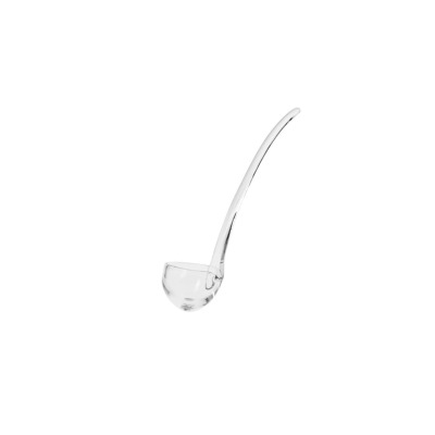 Przezroczysta szklana łyżka ELITE marki Krosno Glass o długości 312 mm. Eleganckie naczynie o gładkiej powierzchni, ukazane w ujęciu izolowanym na białym tle.