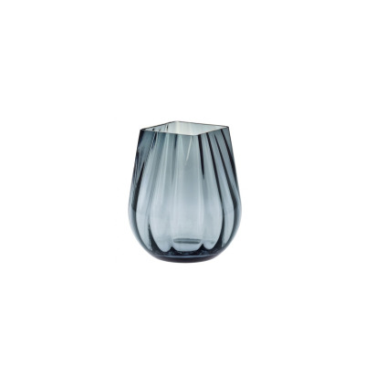 Wazon optyk pionowy 25,5 cm / Szaroniebieski (D058)