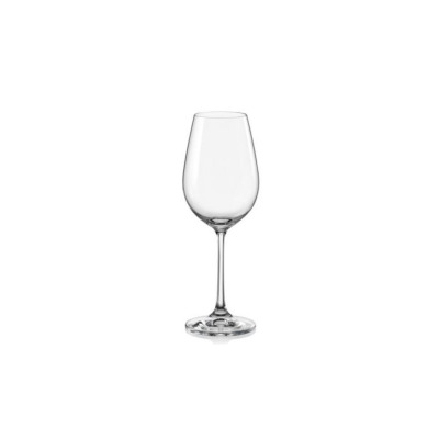 Kieliszek do wina białego Viola marki Bohemia o pojemności 250 ml. Eleganckie, przezroczyste szkło o smukłej czaszy i długiej nóżce na stabilnej podstawie.