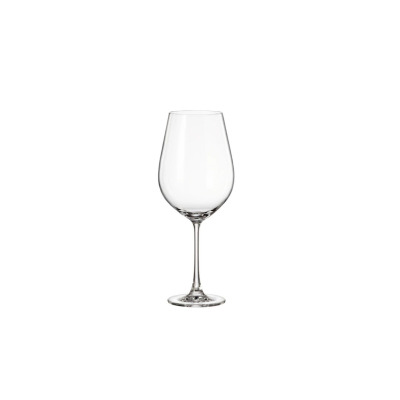 Kieliszek do wina czerwonego Columba marki Bohemia o pojemności 850 ml. Eleganckie, przezroczyste szkło o smukłej nóżce i szerokiej czaszy na białym tle.