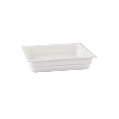 Naczynie GN 2/3-022, porcelana, białe, Buffet