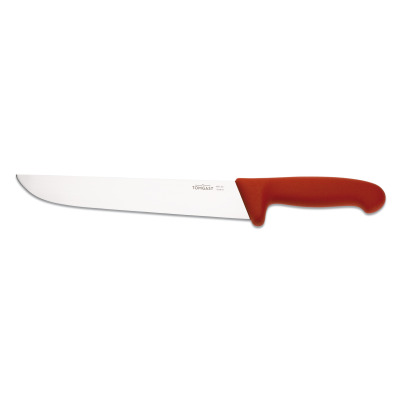 Nóż masarski, 24 cm, czerwony